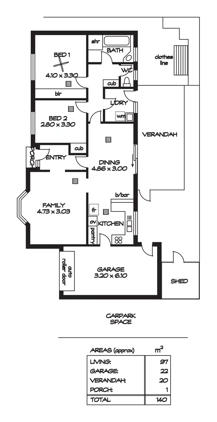 Floorplan of Homely house listing, 2/34 Howard Street, Collinswood SA 5081