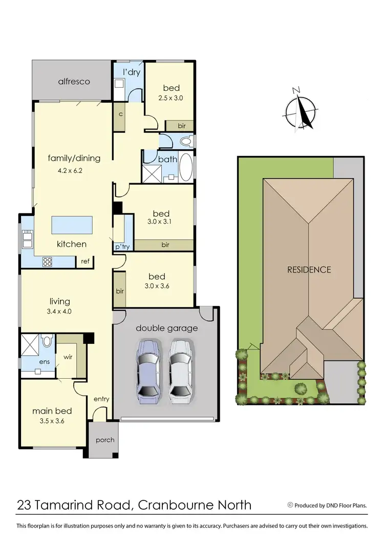 Floorplan of Homely house listing, 23 Tamarind Road, Cranbourne North VIC 3977