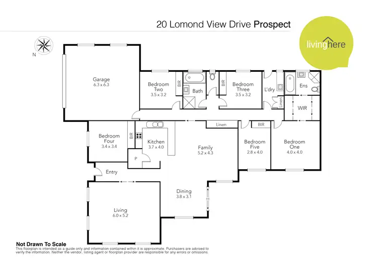 Floorplan of Homely house listing, 20 Lomond View Drive, Prospect Vale TAS 7250