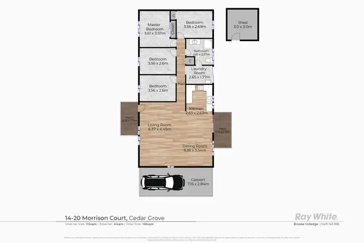 Floorplan of Homely house listing, 14/1 Morrison Court, Cedar Grove QLD 4285