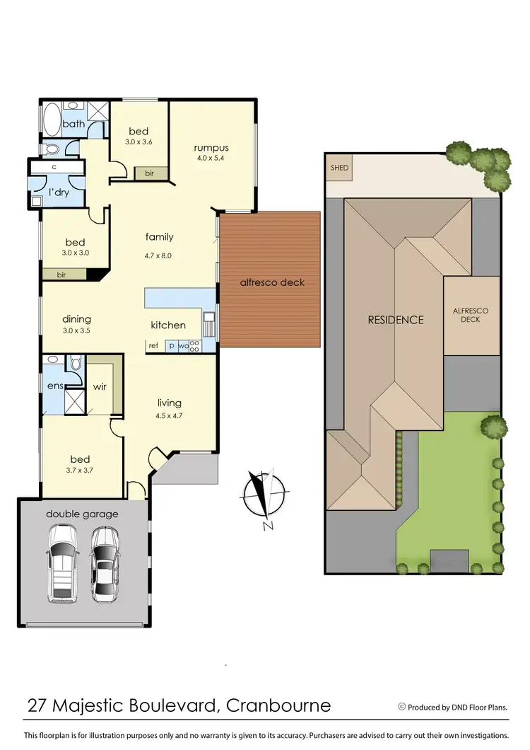 Floorplan of Homely house listing, 27 Majestic Boulevard, Cranbourne VIC 3977