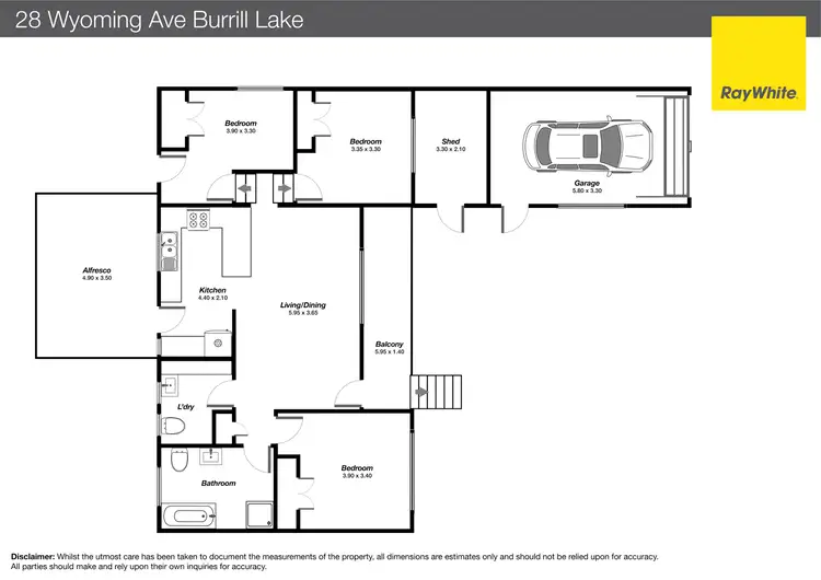 Floorplan of Homely house listing, 28 Wyoming Avenue, Burrill Lake NSW 2539