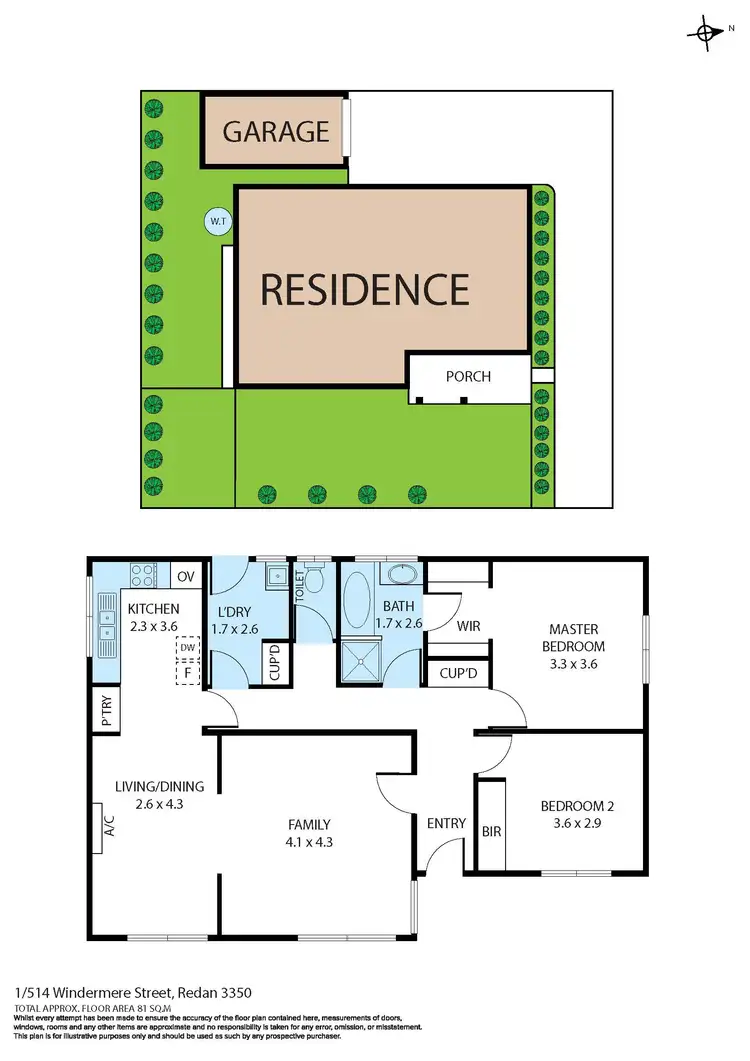 Floorplan of Homely house listing, 1/514 Windermere Street South, Redan VIC 3350