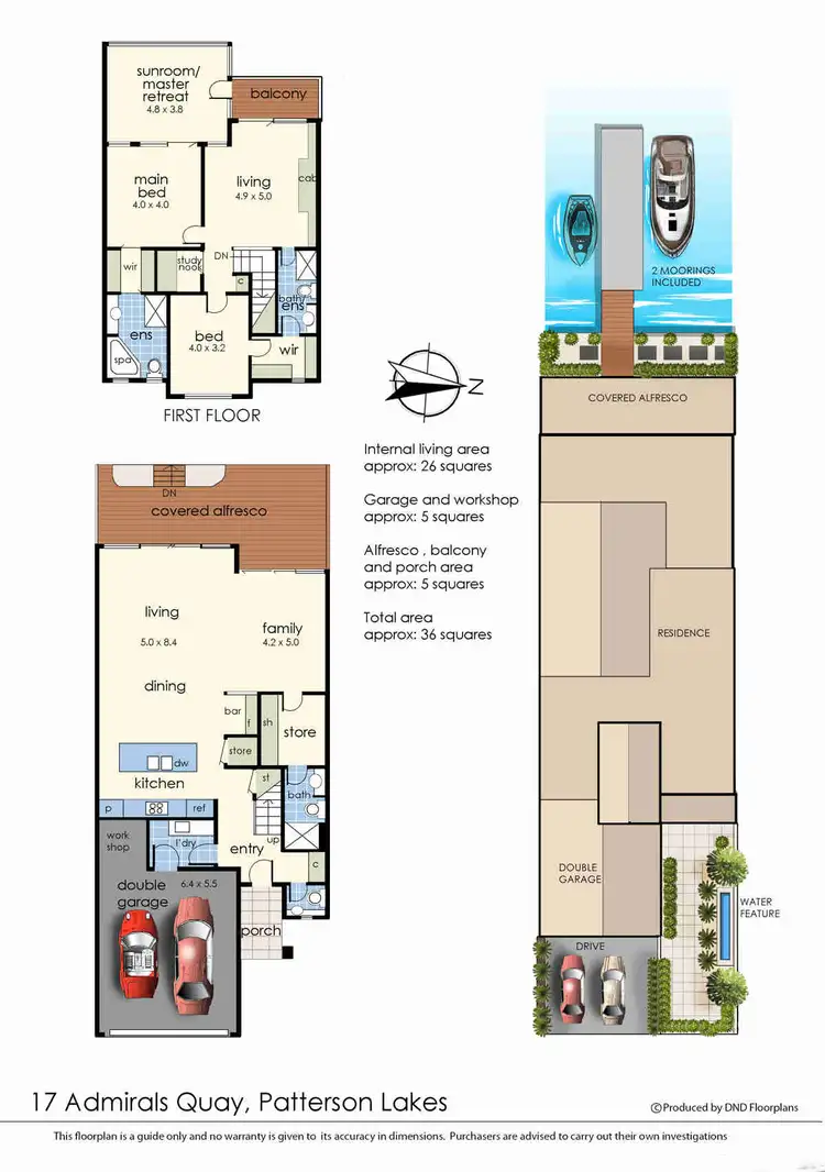 Floorplan of Homely house listing, 17 Admirals Quay, Patterson Lakes VIC 3197