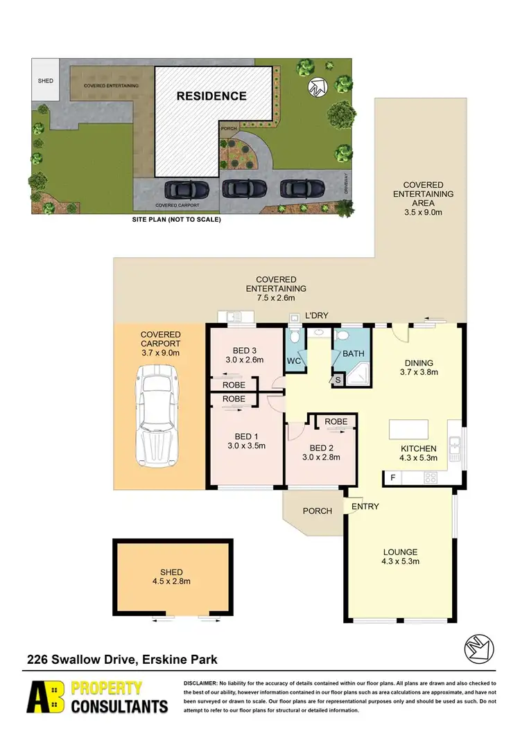 Floorplan of Homely house listing, 226 Swallow Drive, Erskine Park NSW 2759