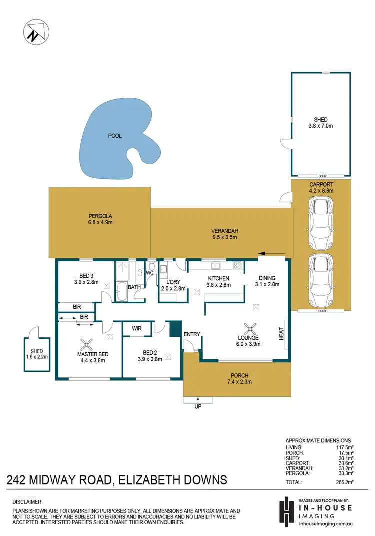 Floorplan of Homely house listing, 242 Midway Road, Elizabeth Downs SA 5113