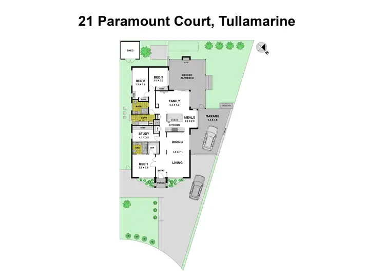 Floorplan of Homely house listing, 21 Paramount Court, Tullamarine VIC 3043