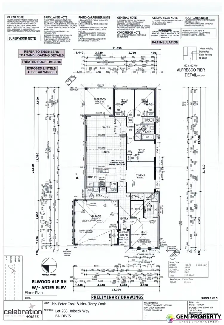 Floorplan of Homely house listing, 3 Holbeck Way, Baldivis WA 6171