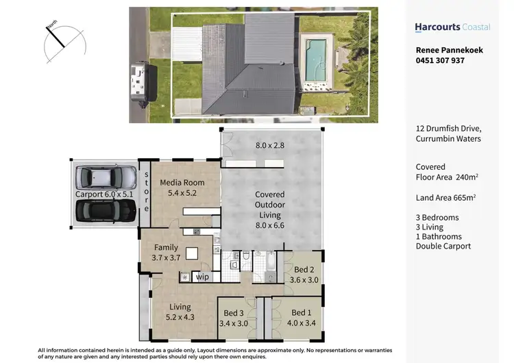 Floorplan of Homely house listing, 12 Drumfish Drive, Currumbin Waters QLD 4223
