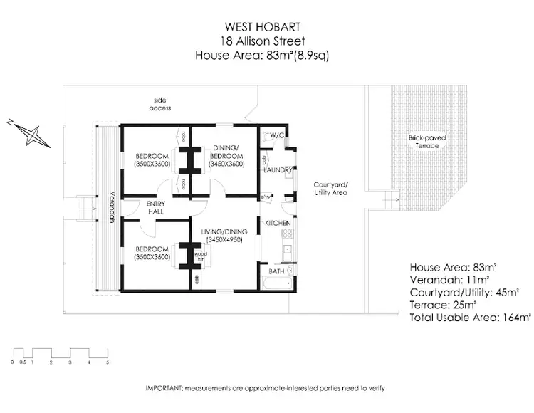 Floorplan of Homely house listing, 18 Allison Street, West Hobart TAS 7000