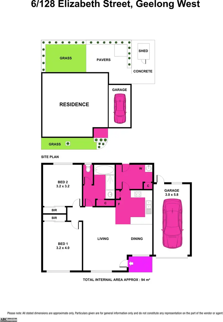 Floorplan of Homely unit listing, 6/128 Elizabeth Street, Geelong West VIC 3218