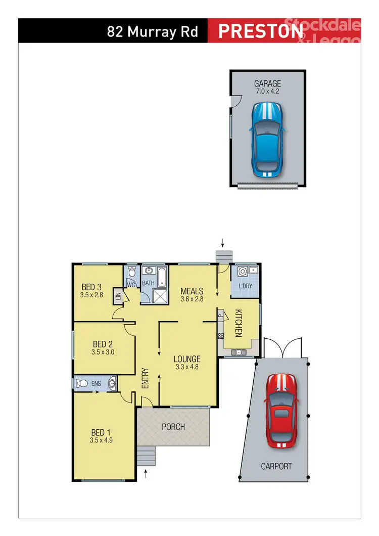 Floorplan of Homely house listing, 82 Murray Road, Preston VIC 3072