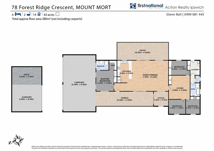 Floorplan of Homely house listing, 78 Forest Ridge Crescent, Mount Mort QLD 4340