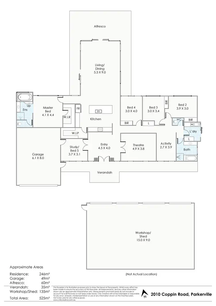 Floorplan of Homely house listing, 2010 Coppin Road, Parkerville WA 6081