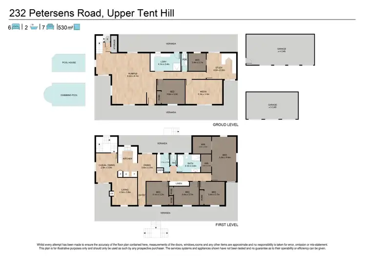 Floorplan of Homely house listing, 232 Petersens Road, Upper Tenthill QLD 4343