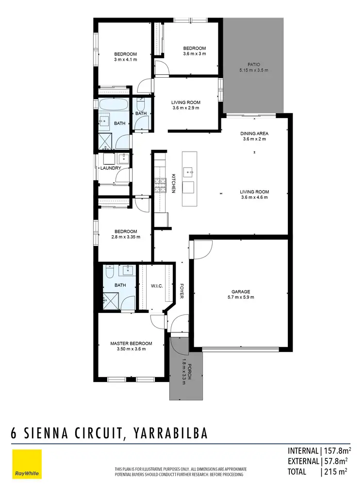 Floorplan of Homely house listing, 6 Sienna Circuit, Yarrabilba QLD 4207