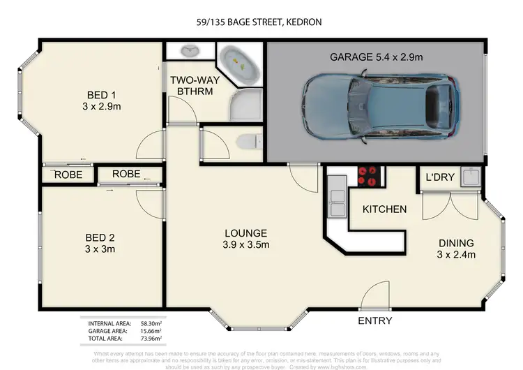 Floorplan of Homely villa listing, 59/135 Bage Street, Nundah QLD 4012