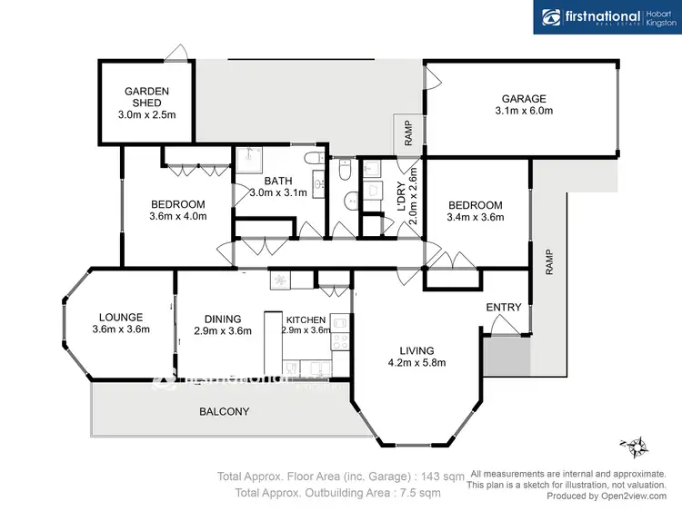 Floorplan of Homely unit listing, 9 Scenic Drive, Kingston TAS 7050