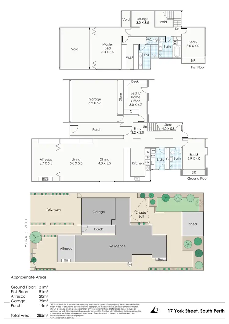 Floorplan of Homely house listing, 17 York Street, South Perth WA 6151
