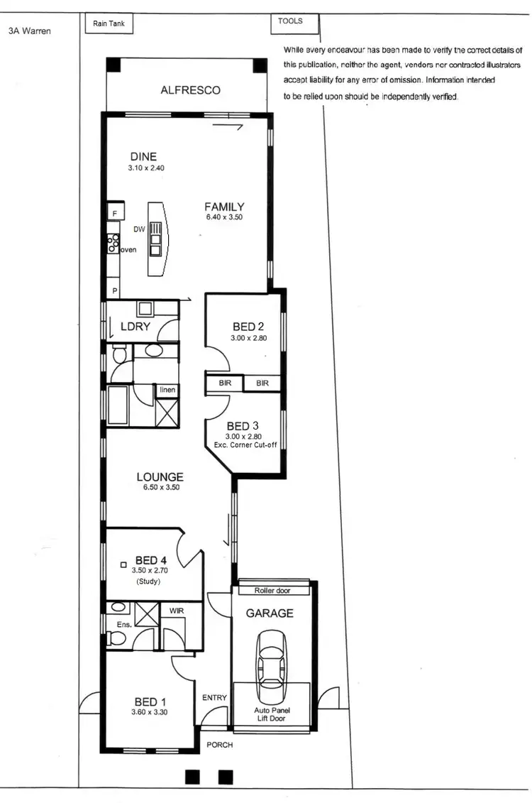 Floorplan of Homely house listing, 3B Warren Avenue, Paradise SA 5075