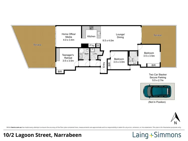 Floorplan of Homely apartment listing, 10/2 Lagoon Street, Narrabeen NSW 2101