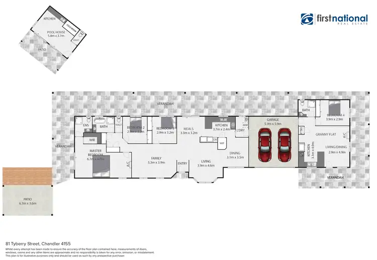 Floorplan of Homely house listing, 81 Tyberry Street, Chandler QLD 4155