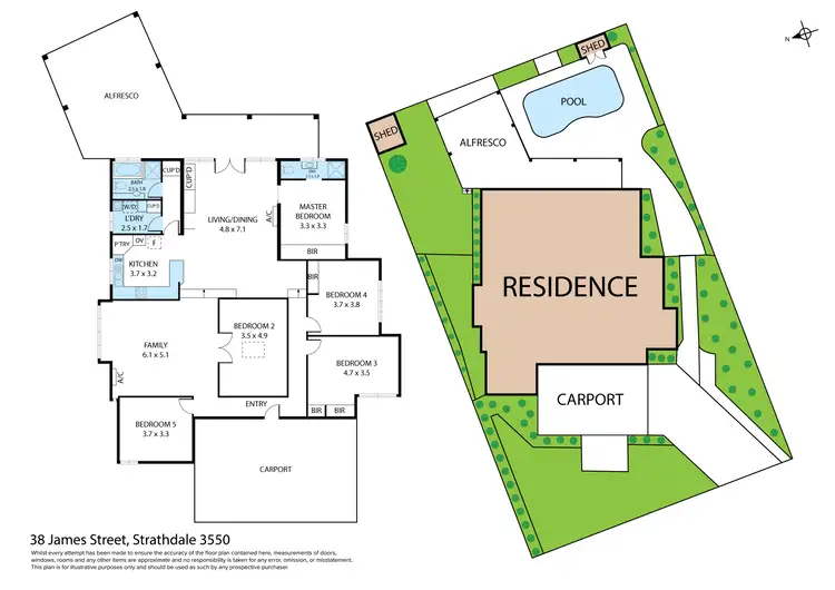 Floorplan of Homely house listing, 38 James Street, Strathdale VIC 3550