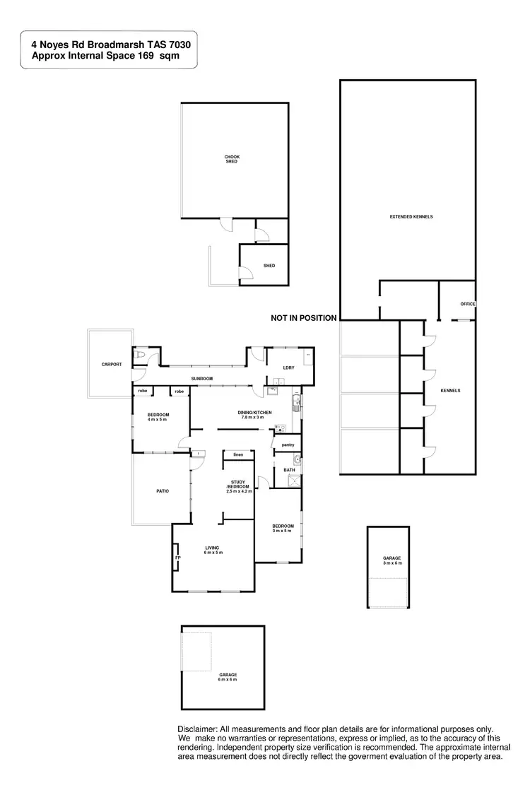 Floorplan of Homely house listing, 7 Noyes Road, Broadmarsh TAS 7030