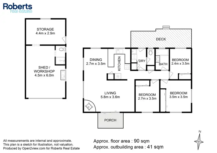 Floorplan of Homely house listing, 51 Gordon Street, Swansea TAS 7190