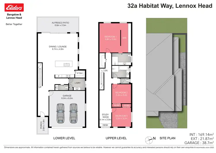 Floorplan of Homely semi-detached listing, 32A Habitat Way, Lennox Head NSW 2478