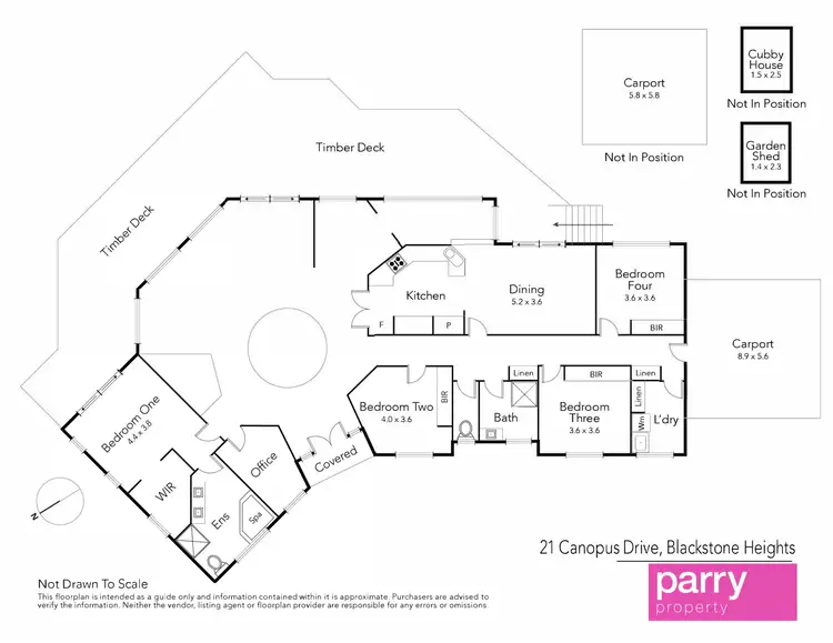Floorplan of Homely house listing, 21 Canopus Drive, Blackstone Heights TAS 7250