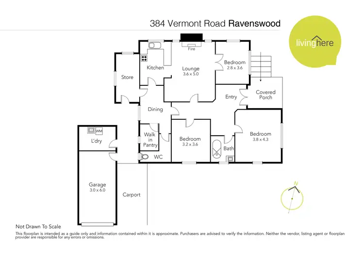 Floorplan of Homely house listing, 384 Vermont Road, Ravenswood TAS 7250