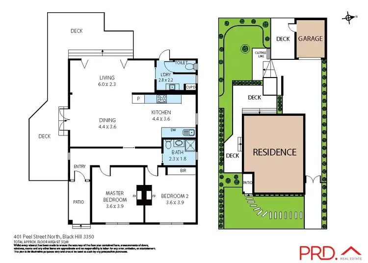 Floorplan of Homely house listing, 401 Peel Street North, Black Hill VIC 3350