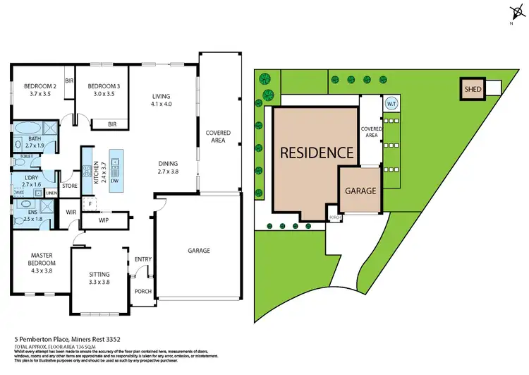 Floorplan of Homely house listing, 5 Pemberton Place, Miners Rest VIC 3352