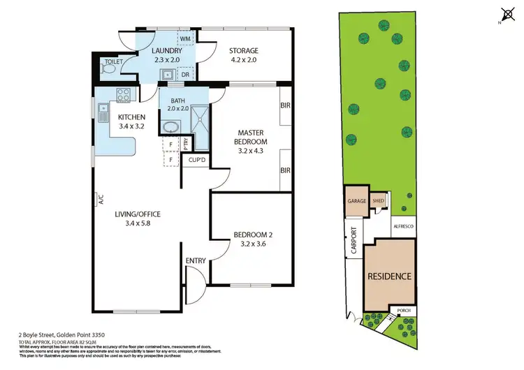Floorplan of Homely house listing, 2 Boyle Street, Golden Point VIC 3350