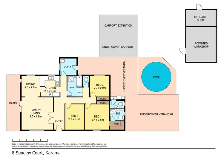 Floorplan of Homely house listing, 8 Sundew Circuit, Karama NT 812