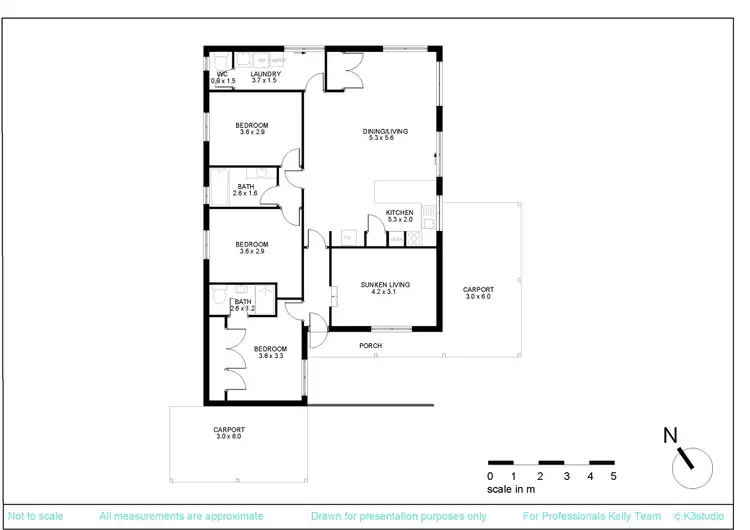 Floorplan of Homely villa listing, 386B Lennard Street, Dianella WA 6059