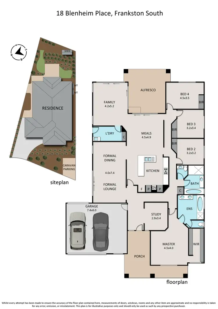 Floorplan of Homely house listing, 18 Blenheim Place, Frankston South VIC 3199