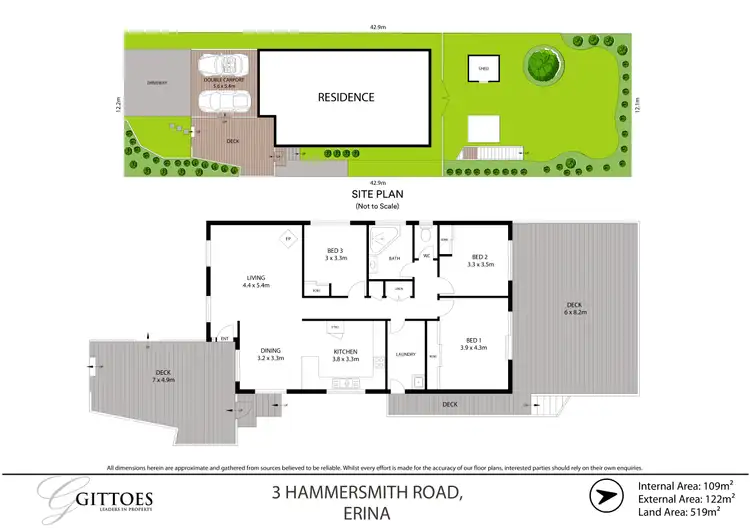 Floorplan of Homely house listing, 3 Hammersmith Road, Erina NSW 2250