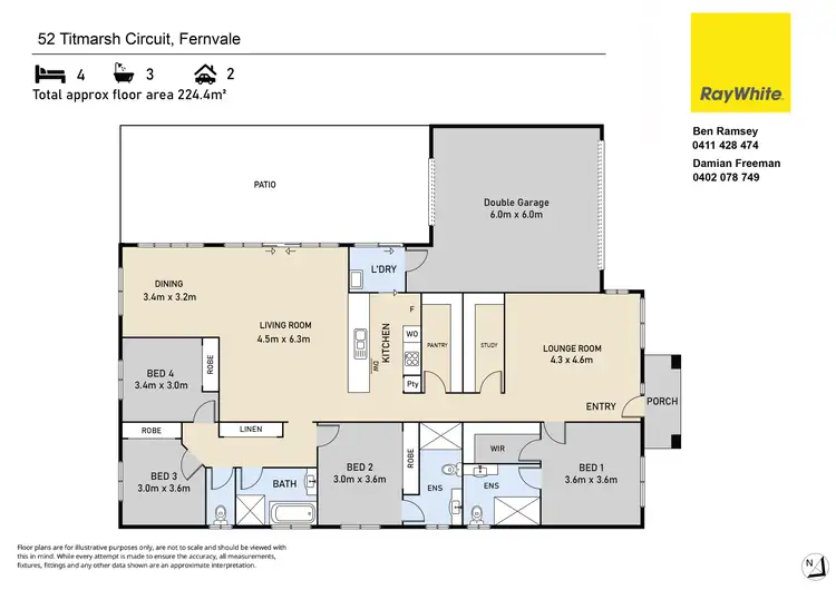 Floorplan of Homely house listing, 52 Titmarsh Circuit, Fernvale QLD 4306