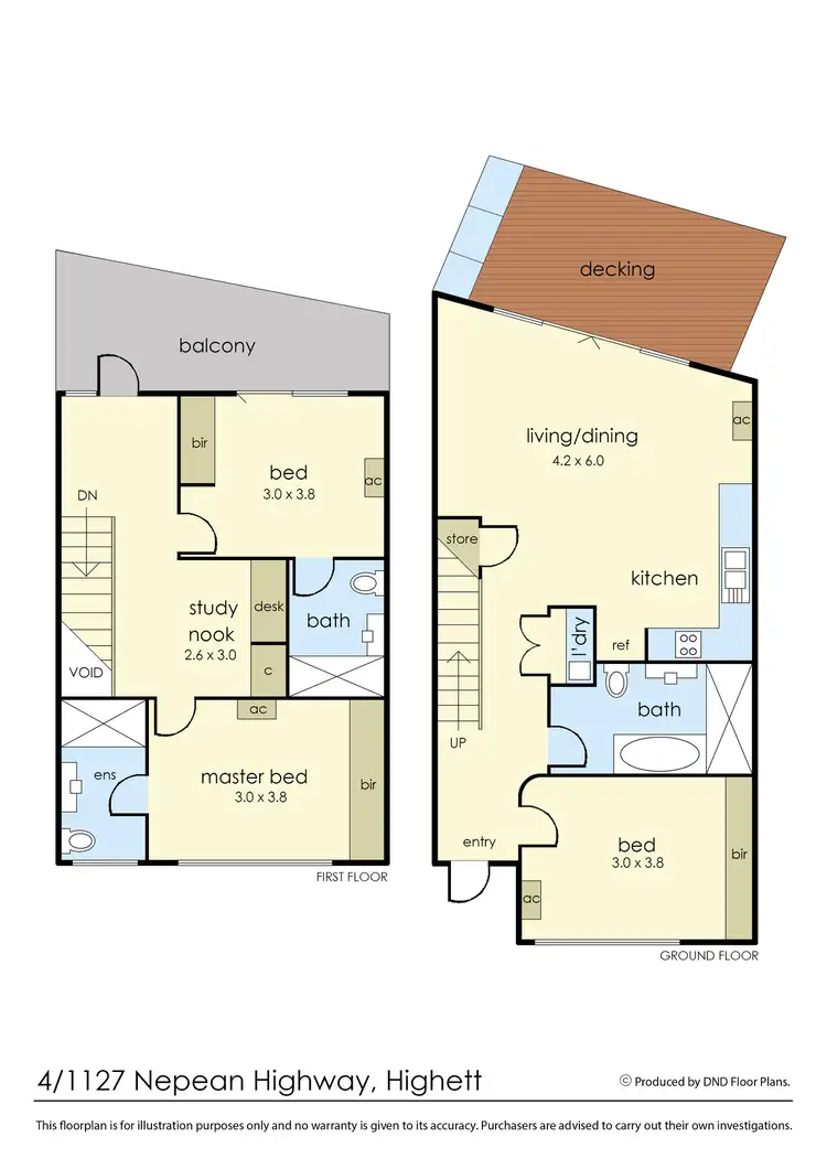 Floorplan of Homely townhouse listing, 4/1127 Nepean Highway, Highett VIC 3190