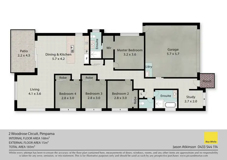Floorplan of Homely house listing, 2 Woodrose Circuit, Pimpama QLD 4209