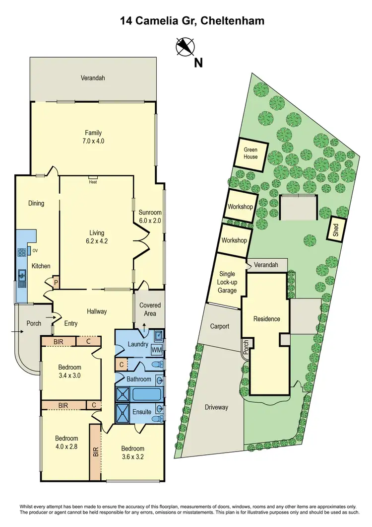 Floorplan of Homely house listing, 14 Camelia Grove, Cheltenham VIC 3192