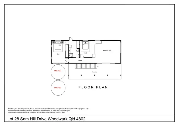 Floorplan of Homely house listing, Lot 28 Sam Hill Drive, Woodwark QLD 4802