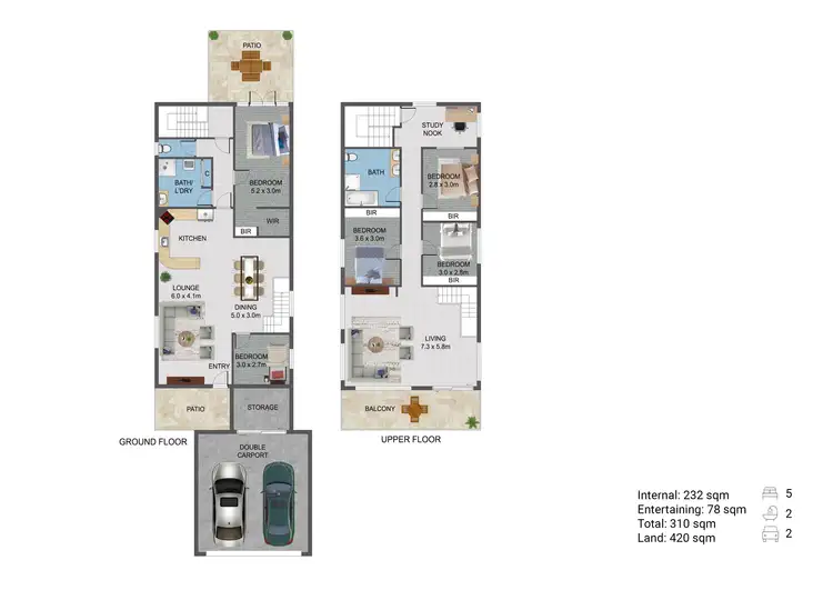 Floorplan of Homely house listing, 46 Miami Shore Parade, Miami QLD 4220