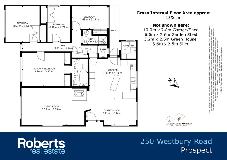 Floorplan of Homely house listing, 250 Westbury Road, Prospect TAS 7250