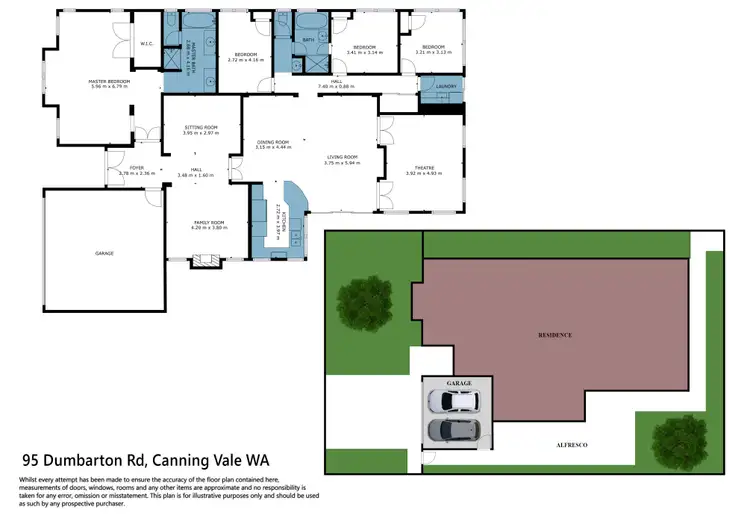 Floorplan of Homely house listing, 95 Dumbarton Rd, Canning Vale WA 6155