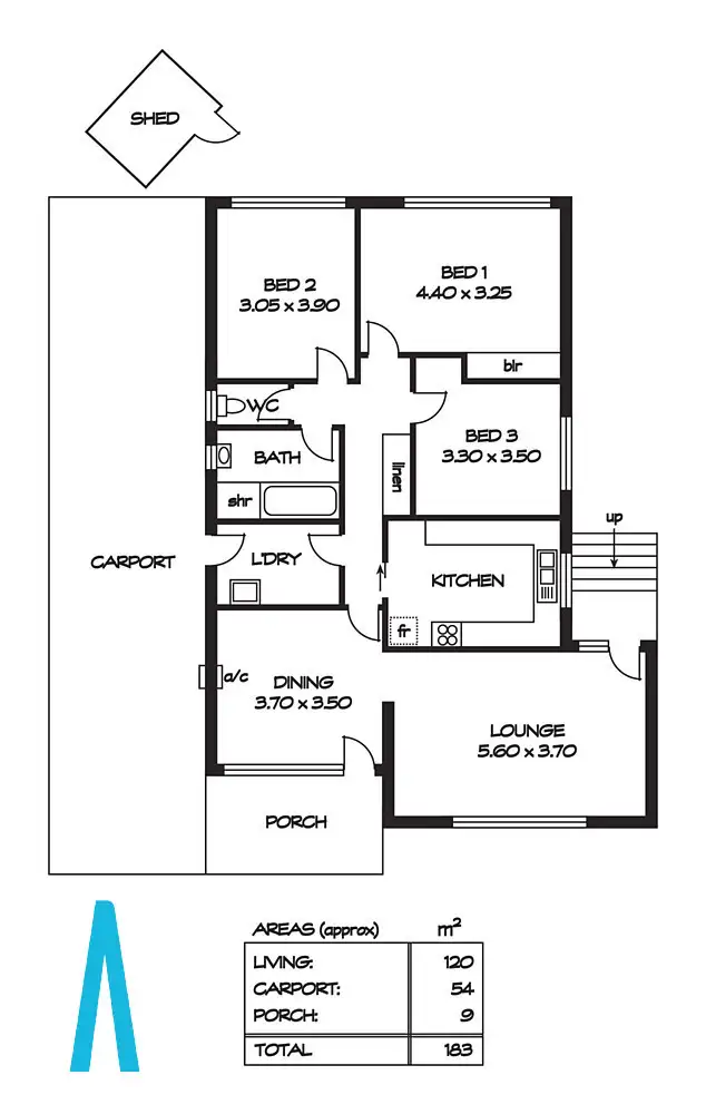Floorplan of Homely house listing, 1 Murrell Road, Para Hills SA 5096