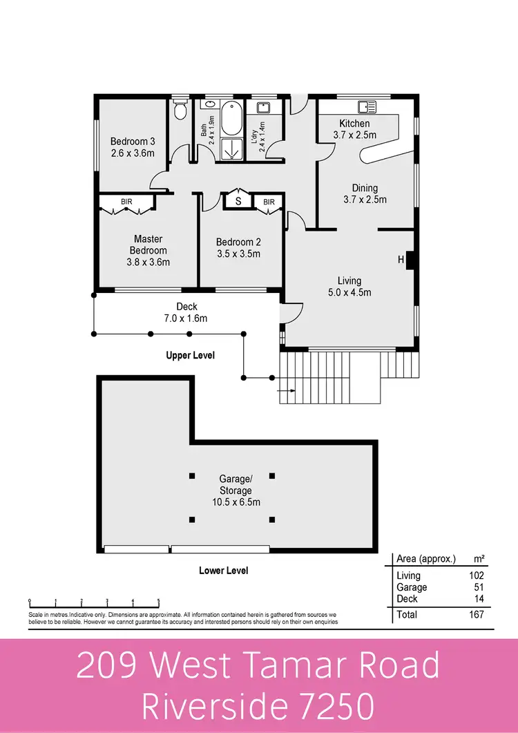 Floorplan of Homely house listing, 209 West Tamar Road, Riverside TAS 7250