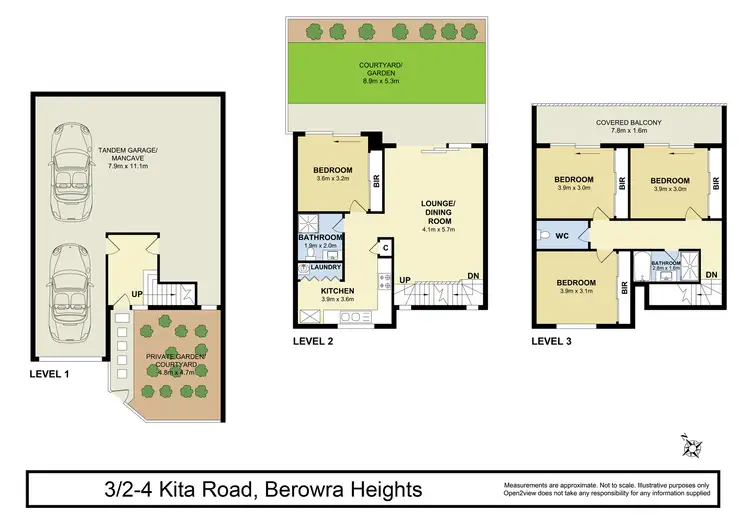Floorplan of Homely townhouse listing, 3/2-4 Kita Road, Berowra Heights NSW 2082